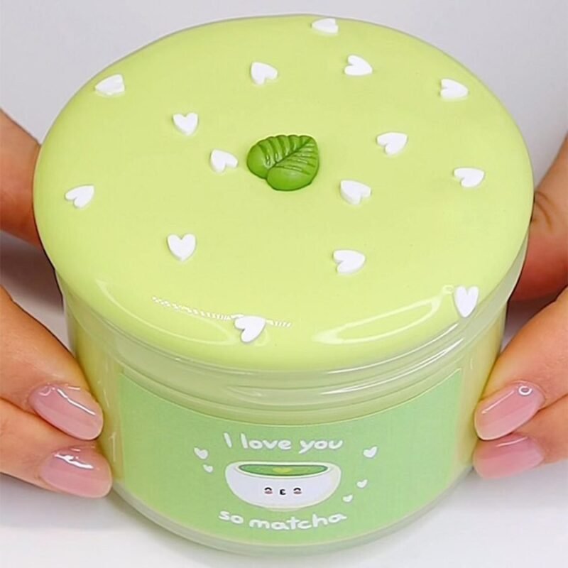 Tea Matcha Thick Glossy Slime - Green